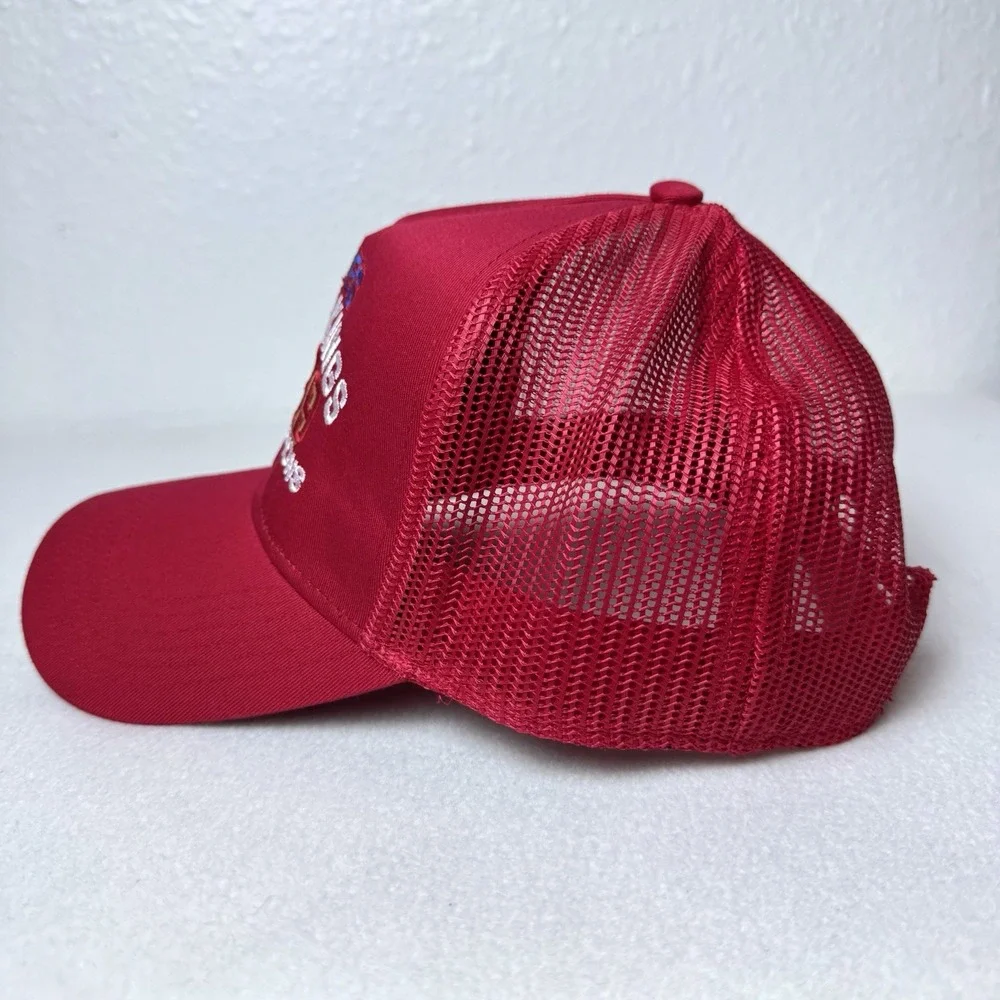 Vinnies County of Kings 88 89 World Champions Trucker Cap SnapBack Hat Red